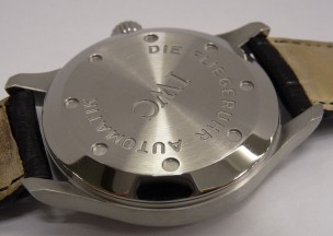 IWC マーク12 修理後、裏から
